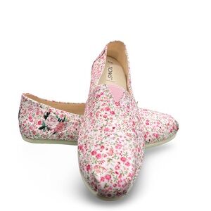 TOMS Floral Casual Shoe Size 9.5 W